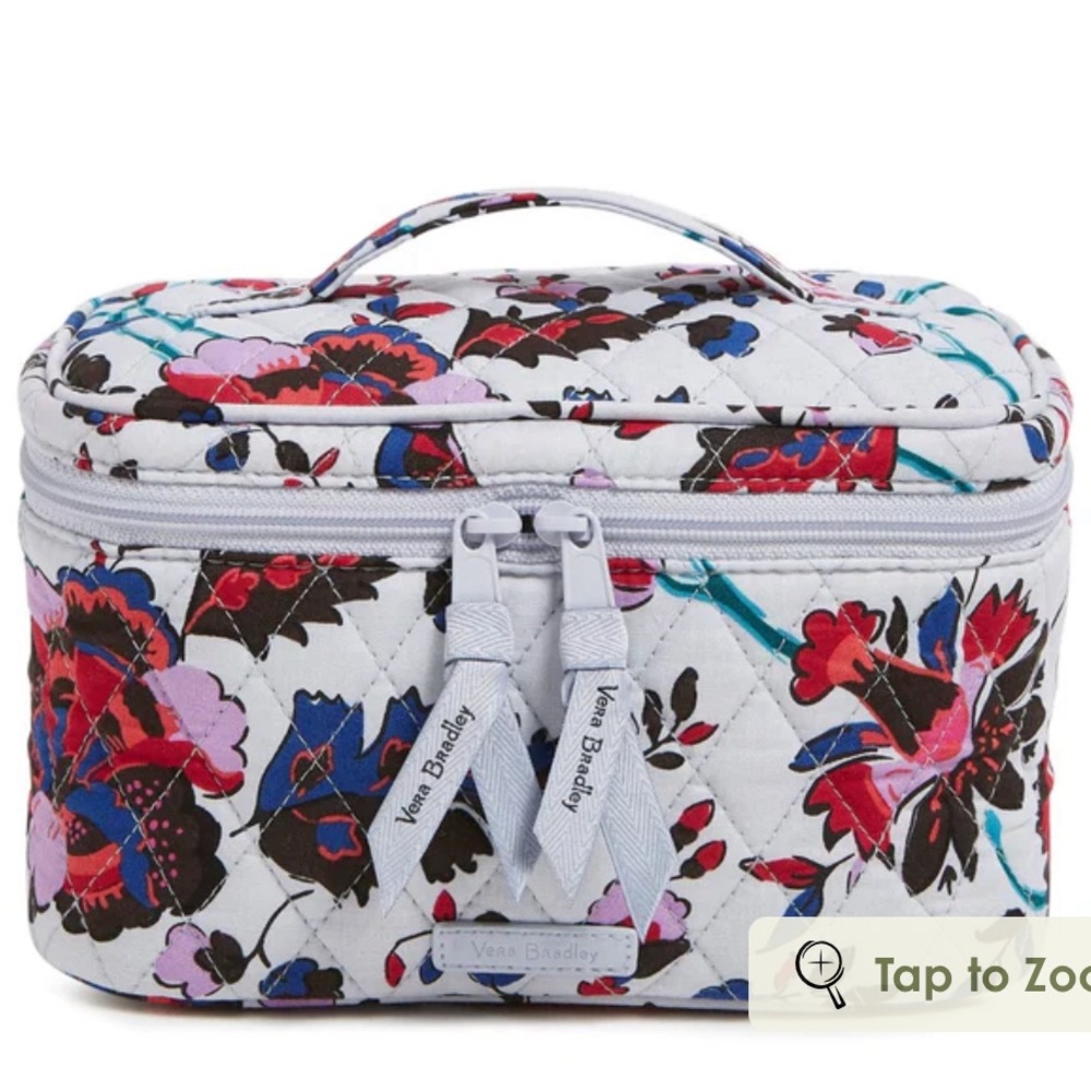 Vera Bradley Train Case for Cosmetics in Vineyard Floral